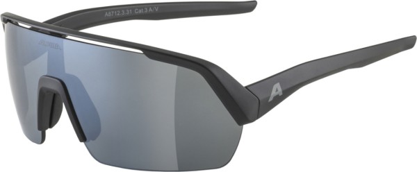 Alpina Turbo Fahrradbrille Sonnenbrille black mat