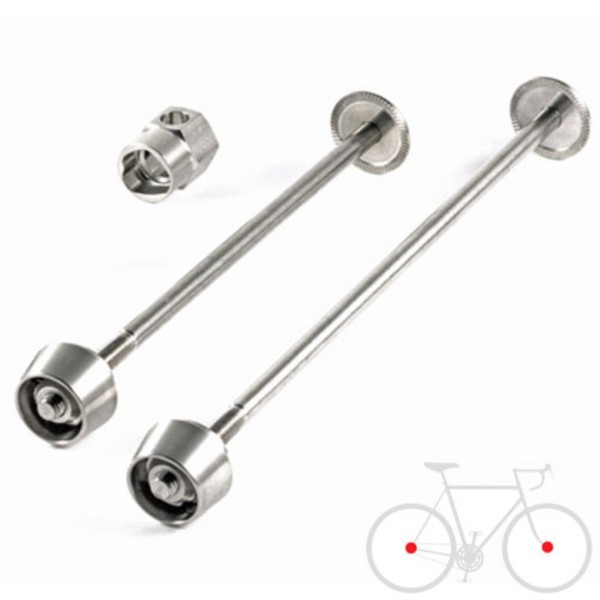 Pitlock SET 03 Schnellspanner Diebstahlschutz 2-teilig silber