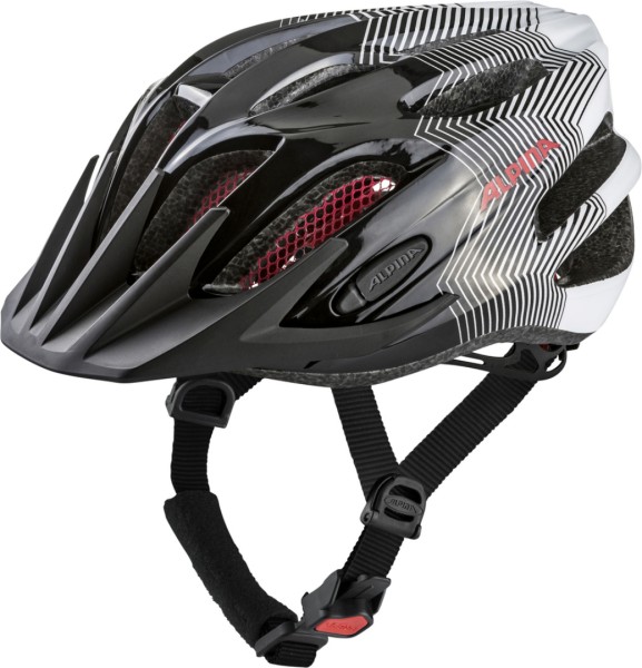 Alpina FB jr. 2.0 Kinder Jugend Fahrradhelm black-white-red