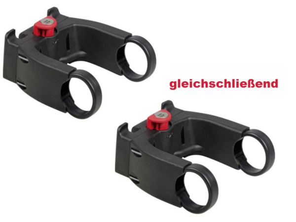 Klickfix 2 x E-Bike Adapter Lenkeradapter E gleichschließend