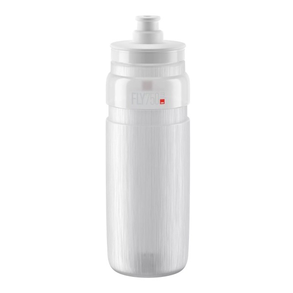 Elite Fly Tex Trinkflasche Fahrradflasche clear grau750 ml