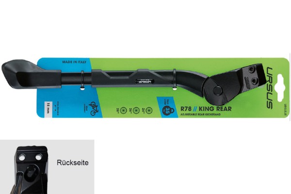 Ursus King Evo Rear Hinterbauständer, Alu, 18 mm Platte, 24"-28"