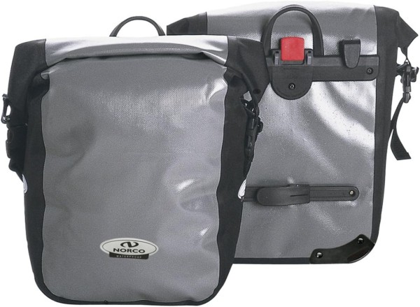 Norco Columbia Klickfix Gepäckträger Packtaschen grau/schwarz