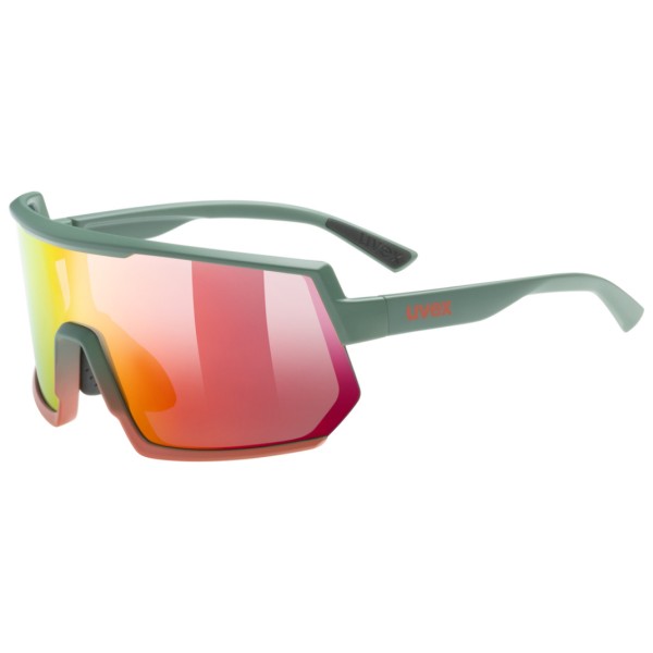 Uvex Sportstyle 235 Fahrradbrille moss grapefruit