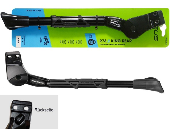 Ursus King Rear Hinterbauständer, Alu, 18mm Platte, 26"-28"
